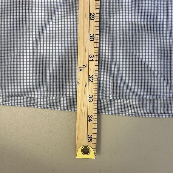 Polo Ralph Lauren Button Down Shirt Men's 4XB Blue White Plaid Check Long Sleeve - Picture 6 of 6